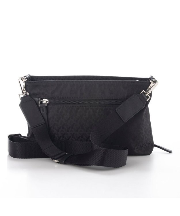 Y'SACCS モノグラムお財布ポシェット ブラック