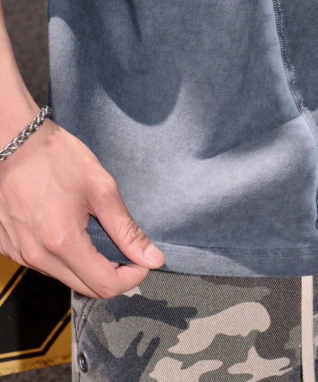 WEGO 【ユニセックス着用ITEM/MLサイズ展開】コールドダイスウィッチングロゴT（SS） スミクロ