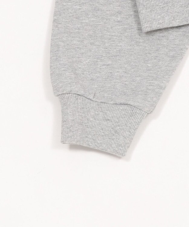 WEGO ロゴショートプルパーカー 杢グレー