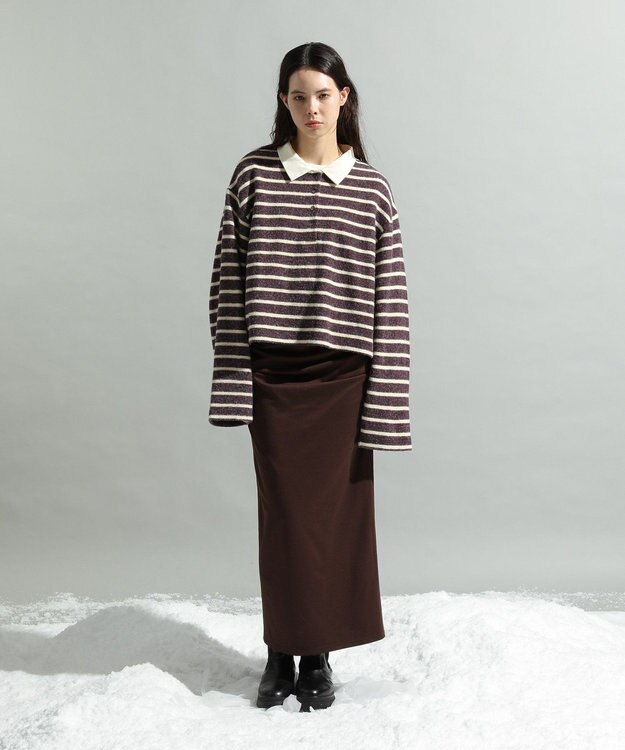 CRAFT STANDARD BOUTIQUE ボーダーラガープルオーバー Deep Purple