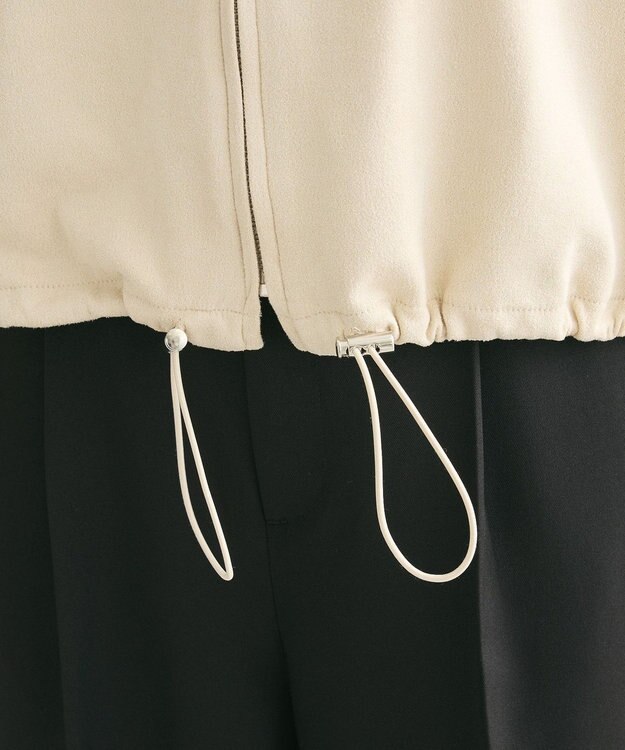 Green Parks スウェード調トラックジャケット Ivory