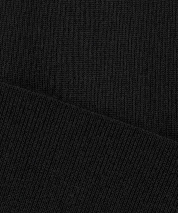 23区 L 【洗える】エンブロイダリーニット ブラック系