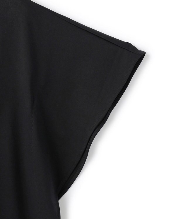 BEIGE， DIOP / スビンコットン ドレープTシャツ Black