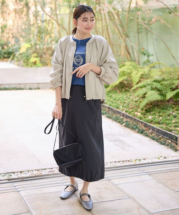 ANY L 清涼リラックスブルゾン グレージュ