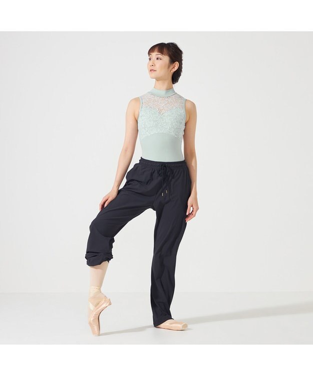 Chacott ◎【Nela ライン】ハイネックレオタード アクアグリーン