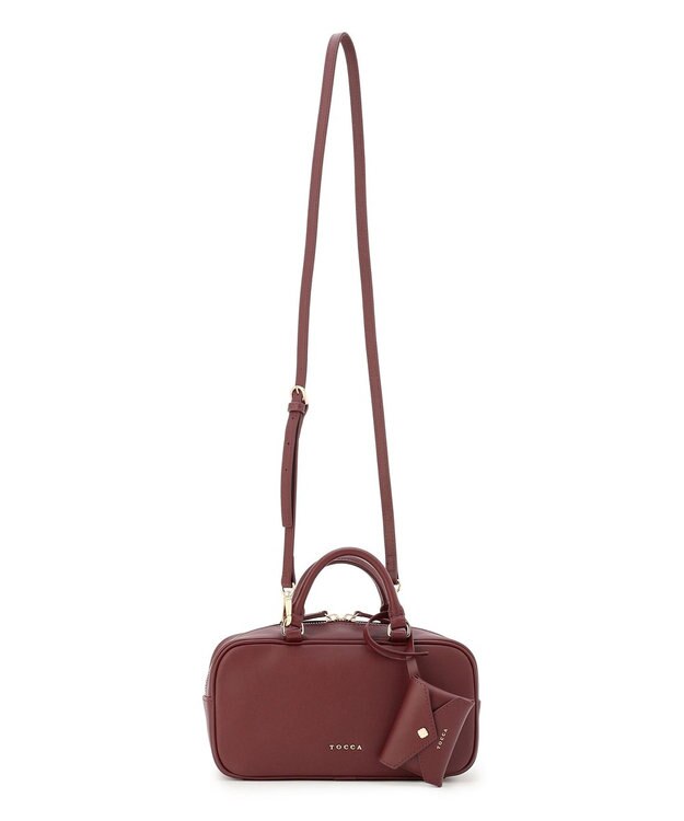 TOCCA CLAVIER LEATHER BOSTON BAG ボストンバッグ【古畑星夏さん着用】 ボルドー系