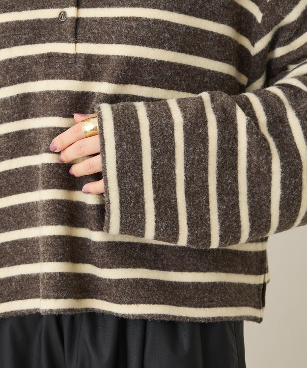 CRAFT STANDARD BOUTIQUE ボーダーラガープルオーバー Dark Gray