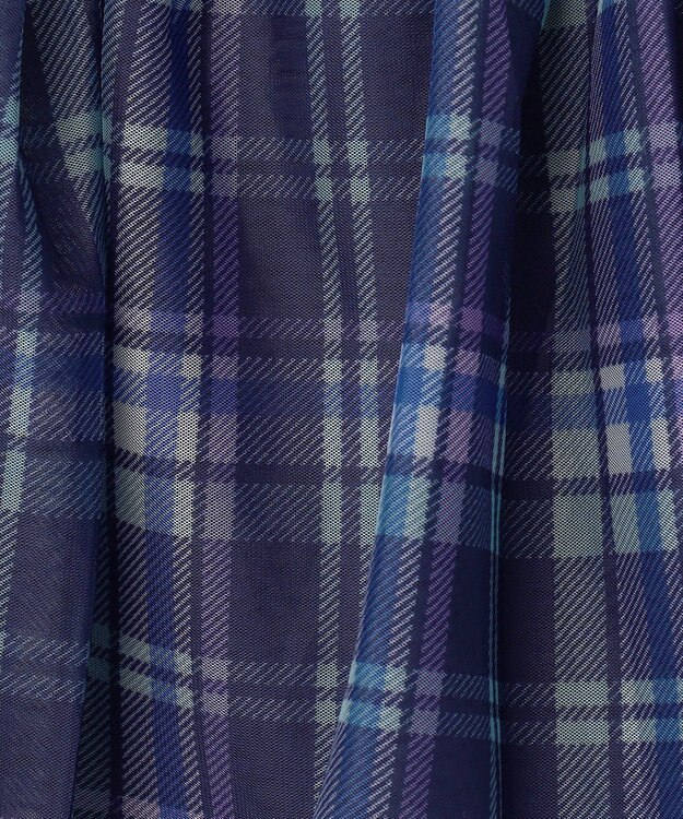 ANY KIDS チュール スカッツ ネイビー×チェック