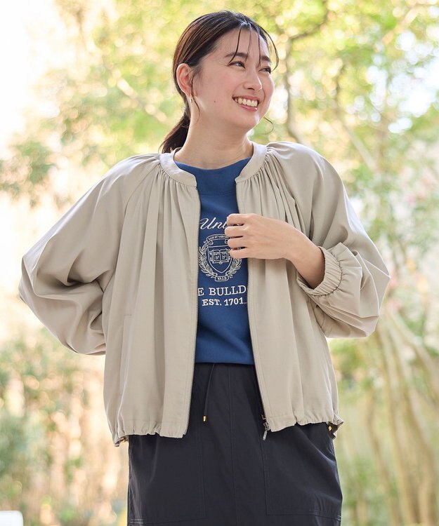 ANY 清涼リラックスブルゾン グレージュ