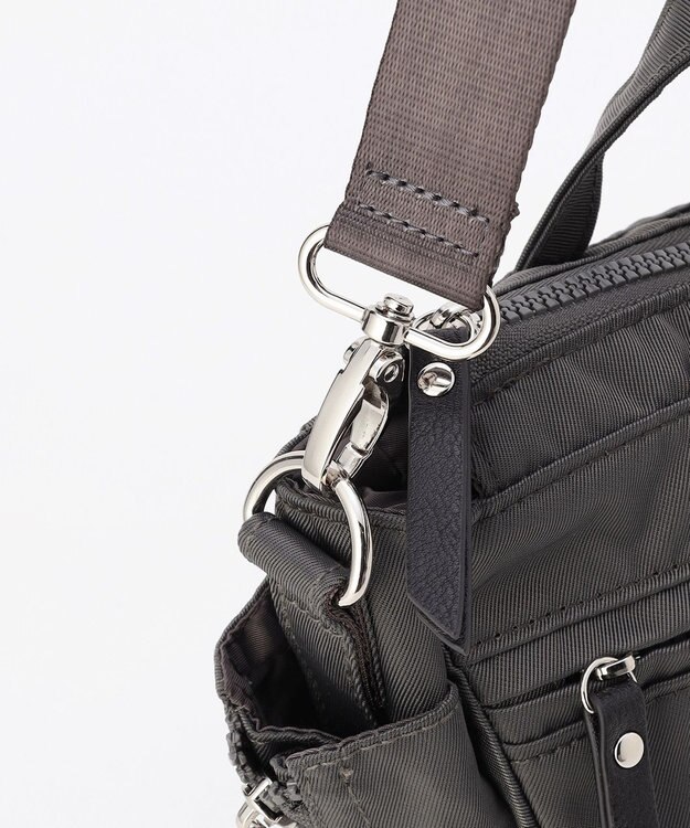 LA BAGAGERIE 【MONICA】サイドジップ2WAYトートバッグ ダークグレー