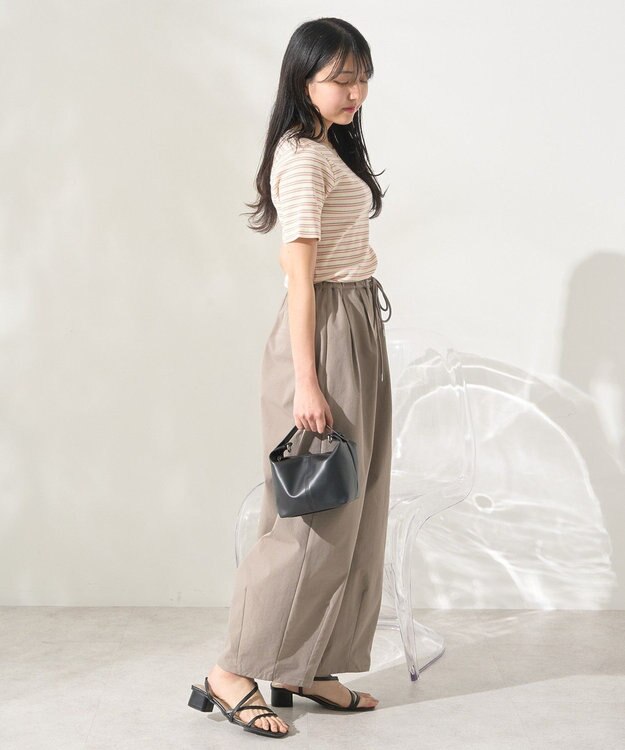 AMERICAN HOLIC リブ　５分袖トップス Pink