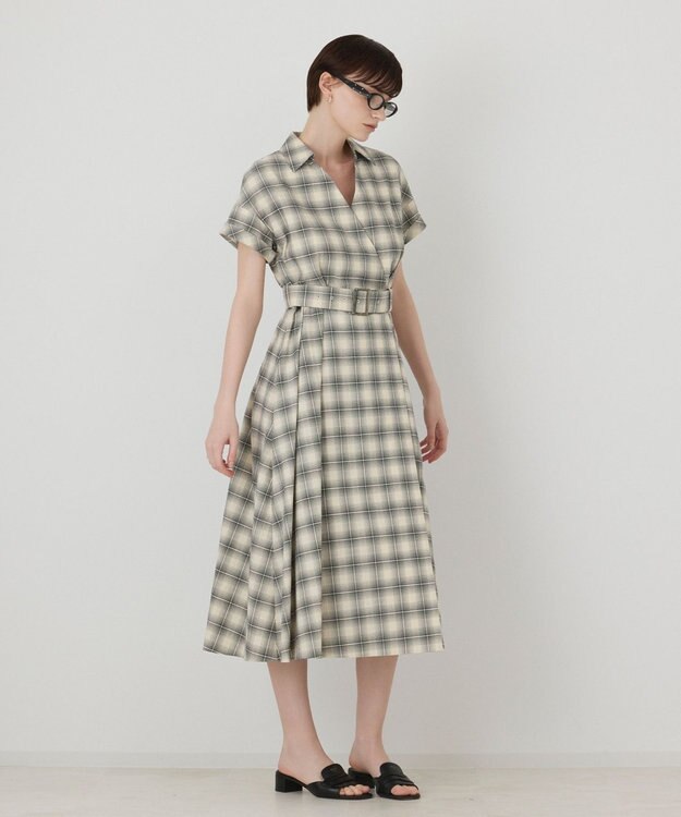 GRACE CONTINENTAL ラップフレアワンピース キナリ