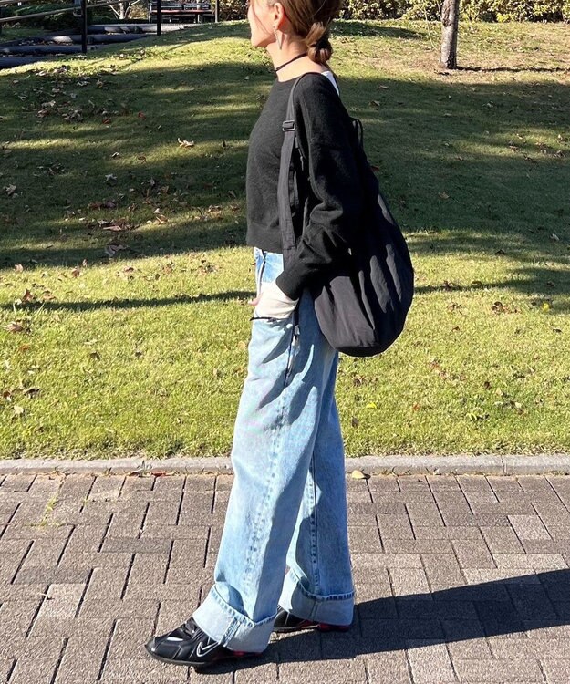 Green Parks ２ＷＡＹ　ショート丈ニットプルオーバー Black