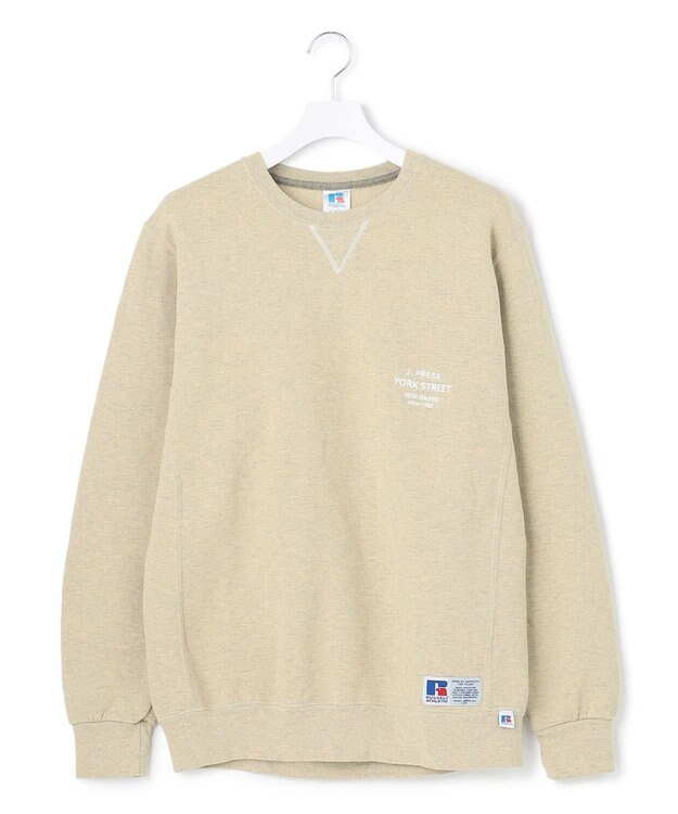 J.PRESS YORK STREET 【UNISEX】RUSSELL×YORK STREET クルー ベージュ系