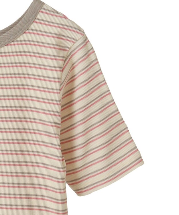 AMERICAN HOLIC リブ　５分袖トップス Pink