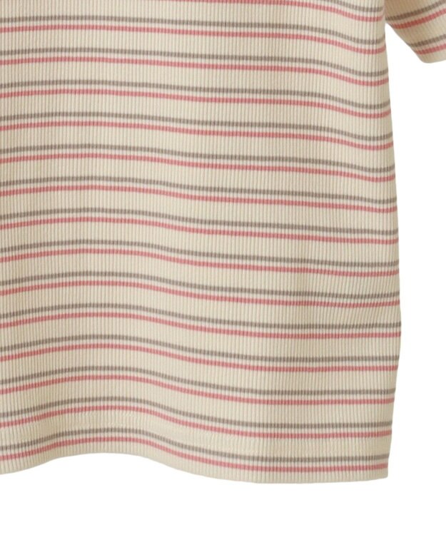 AMERICAN HOLIC リブ　５分袖トップス Pink