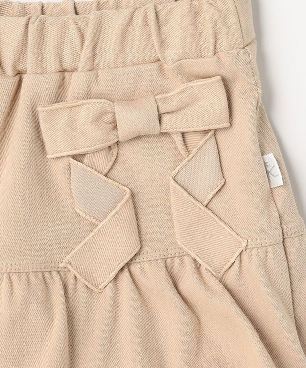 組曲 KIDS 【110-140㎝】リボンティアード キュロット ベージュ