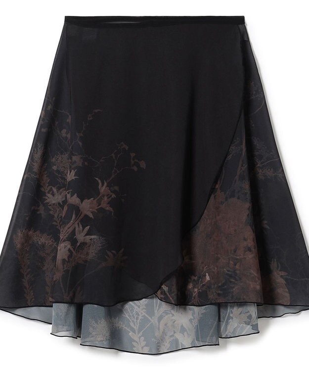 Chacott 巻きスカート ブラック