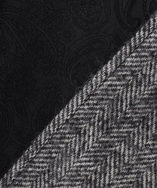 JOSEPH ABBOUD 【軽量/JAPANファブリック】アルパカヘリンボン ステンカラー コート ライトグレー系7