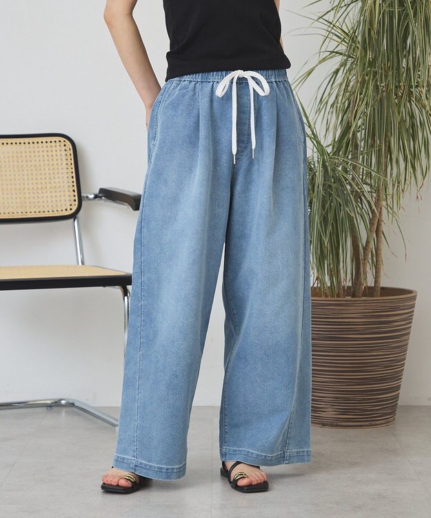 AMERICAN HOLIC イージーデニムワイドパンツ Light Indigo