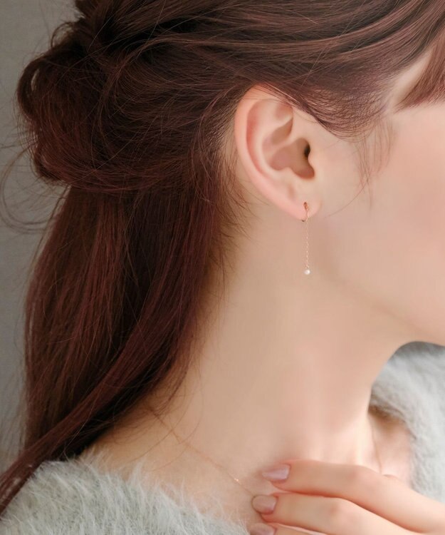 Phoebe 【K10RG】リバーシブル2wayスウィングイヤリング ローズゴールド