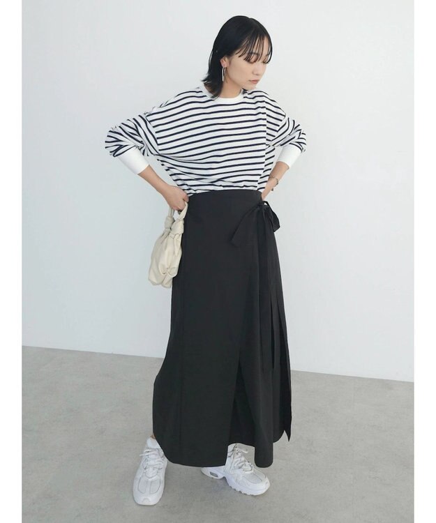 Green Parks armonia．ラップスカート Black