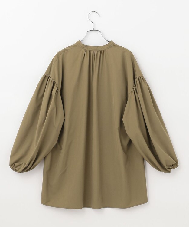 #Newans 【ANSWER for 男の子ママ】スリットネックパフスリーブブラウス カーキ系