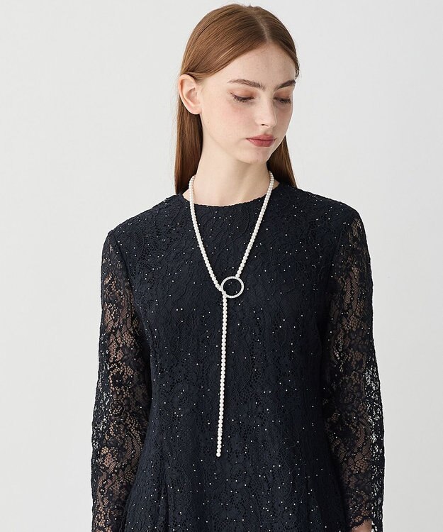 23区 【APPLAUDIR】2WAY クリッカー パールネックレス シルバー系