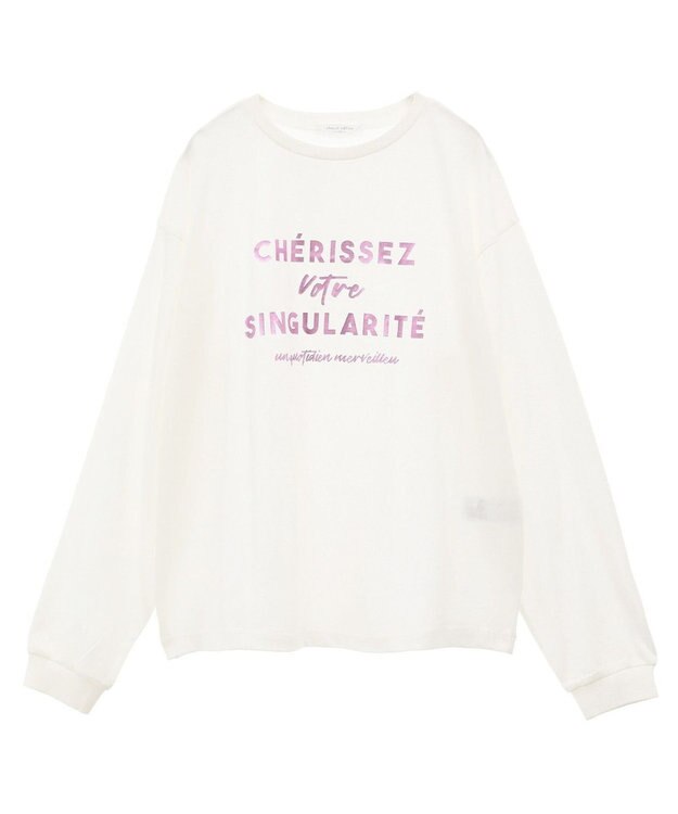 Green Parks 箔プリント長袖ロンＴＥＥ Pink