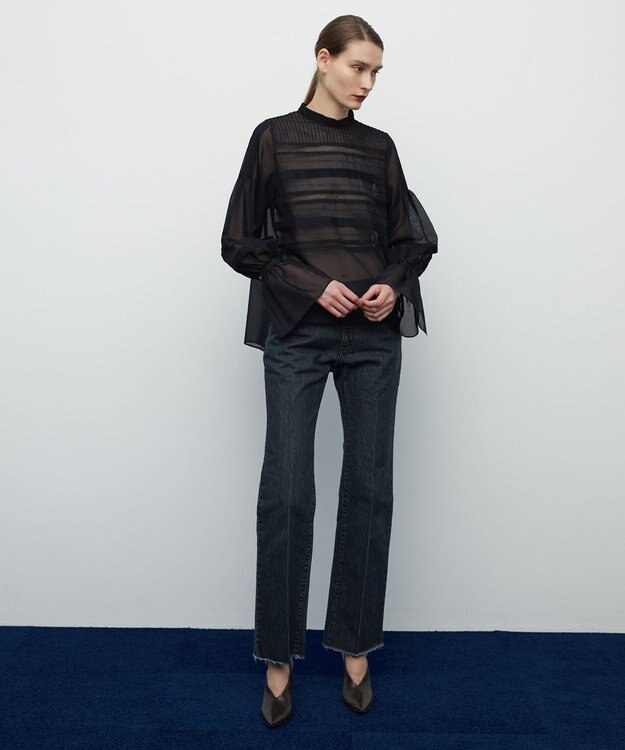 BEIGE， 【S-size】TRONCHET / セミフレアデニム Black