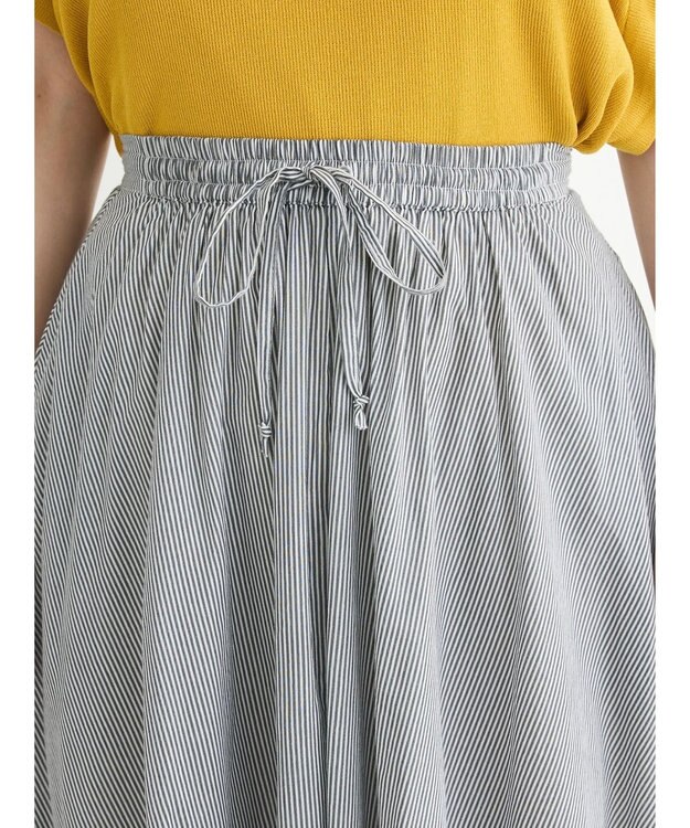 Green Parks インド綿 アソートボイルギャザースカート Stripe