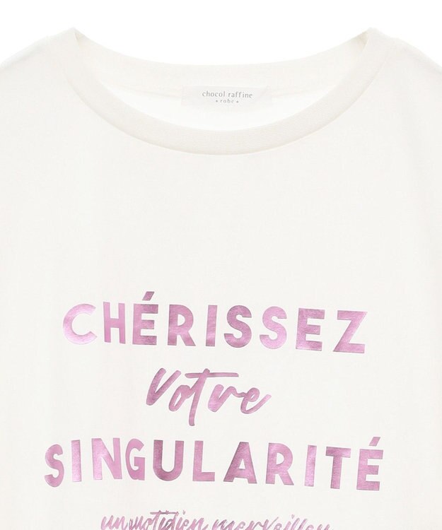 Green Parks 箔プリント長袖ロンＴＥＥ Pink