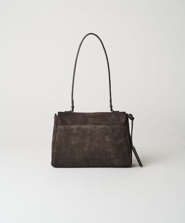 russet スエードフラップミニトートバッグ(CE-1722-WEB) Gray