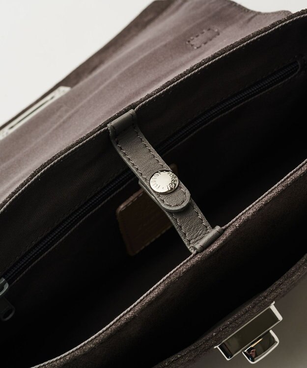 russet スエードフラップミニトートバッグ(CE-1722-WEB) Gray