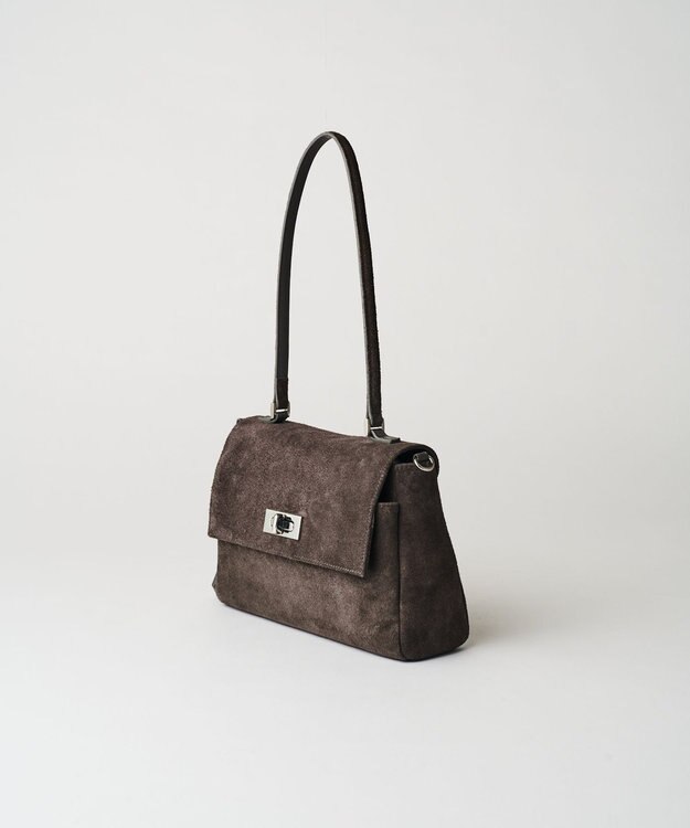 russet スエードフラップミニトートバッグ(CE-1722-WEB) Gray