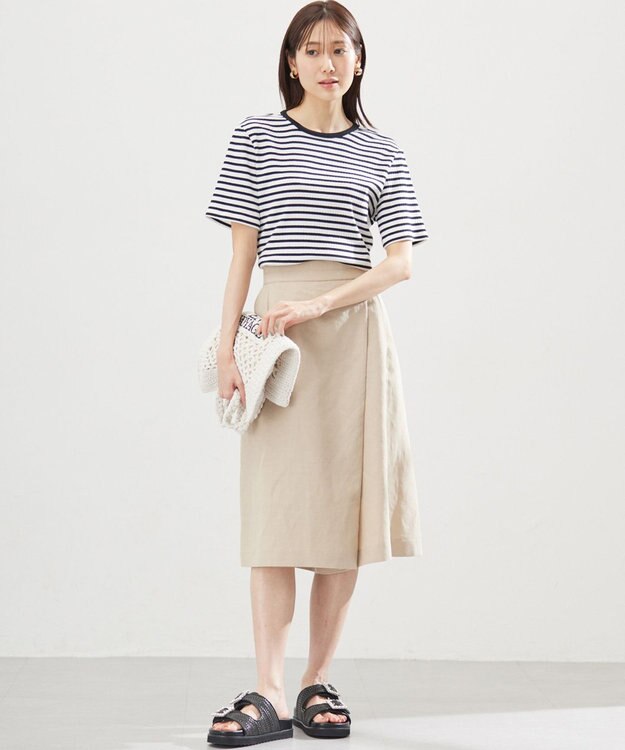 組曲 S ベーシックリブ Tシャツ ボーダー系1