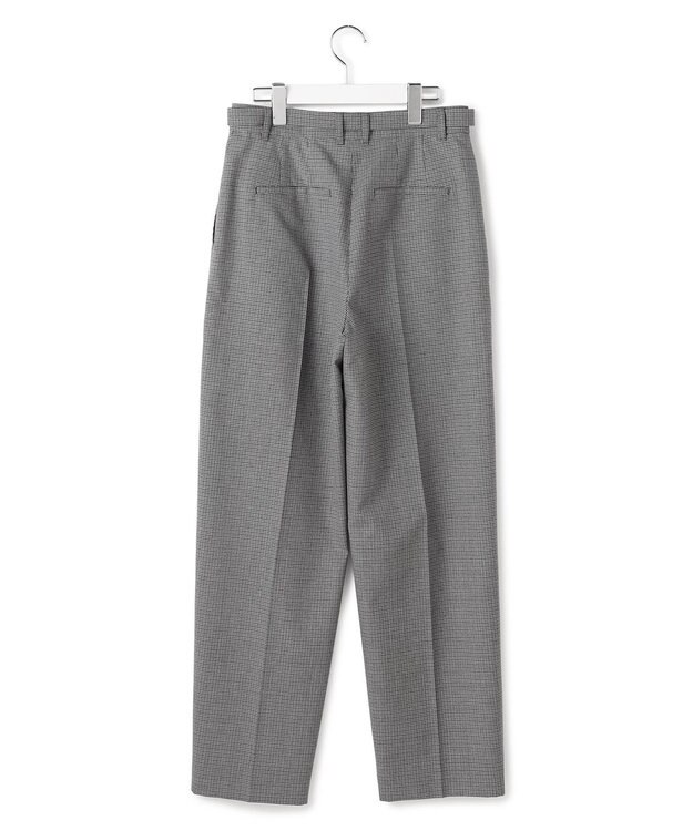 ICB 【30th ANNIVERSARY】ウールガンクラブチェック テーパードパンツ モノトーンチェック