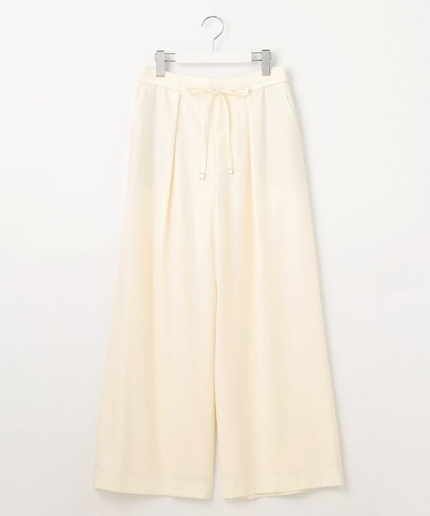 自由区 ウールサキソニーワイド パンツ アイボリー系