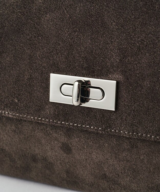 russet スエードフラップミニトートバッグ(CE-1722-WEB) Gray