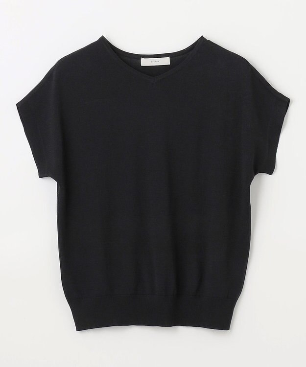 ANY L ハーフスリーブニット ブラック