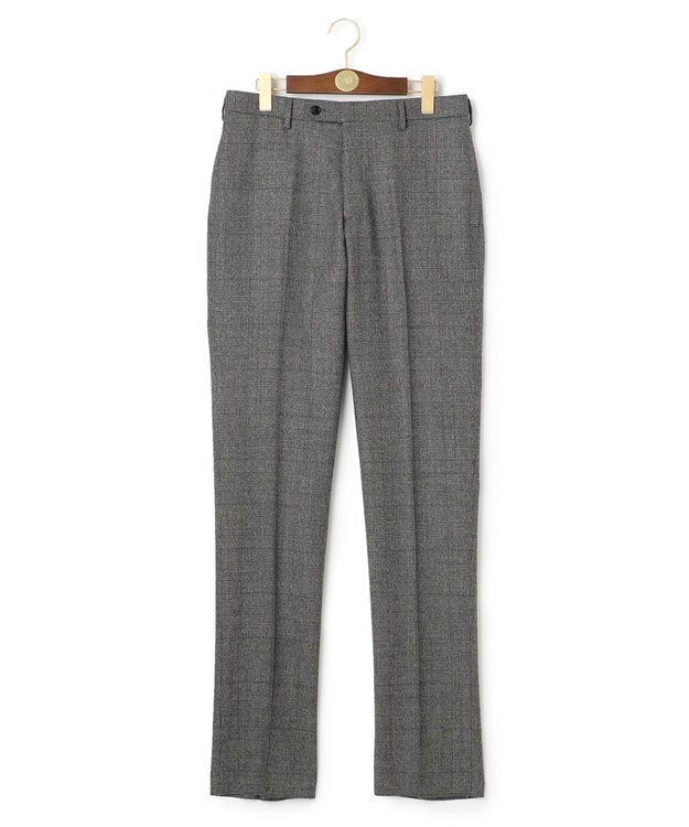 J.PRESS MEN 【TREATMENT WOOLストレッチ】グレナカートチェック スラックス ネイビー系4