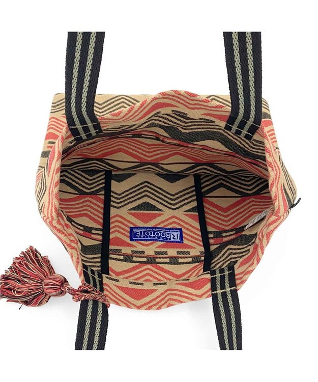 ROOTOTE 1240【A4サイズ収納】LT.アーキャトル.エスニックパターン-A 02：ジグザグ