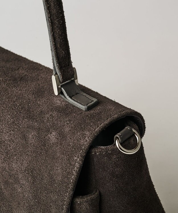 russet スエードフラップミニトートバッグ(CE-1722-WEB) Gray