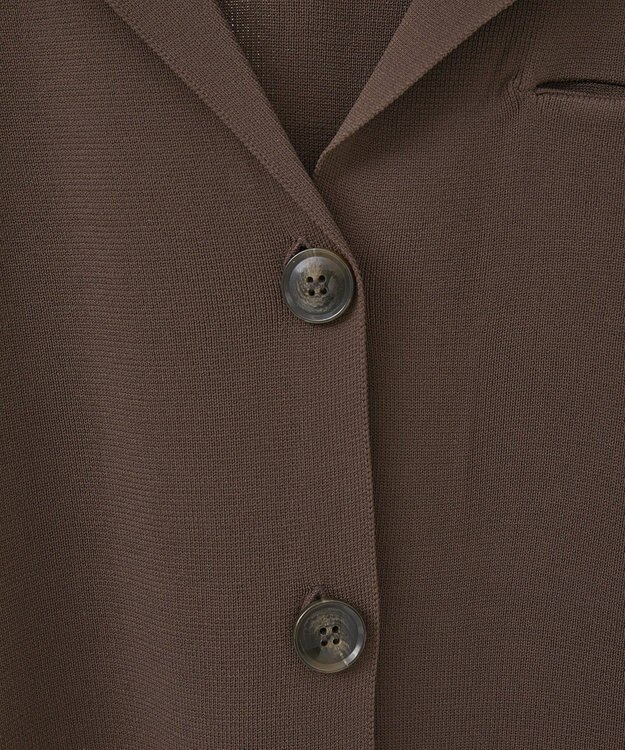 Green Parks ・ＥＬＥＮＣＡＲＥ　ＤＵＥ　ニットシングルジャケット Brown