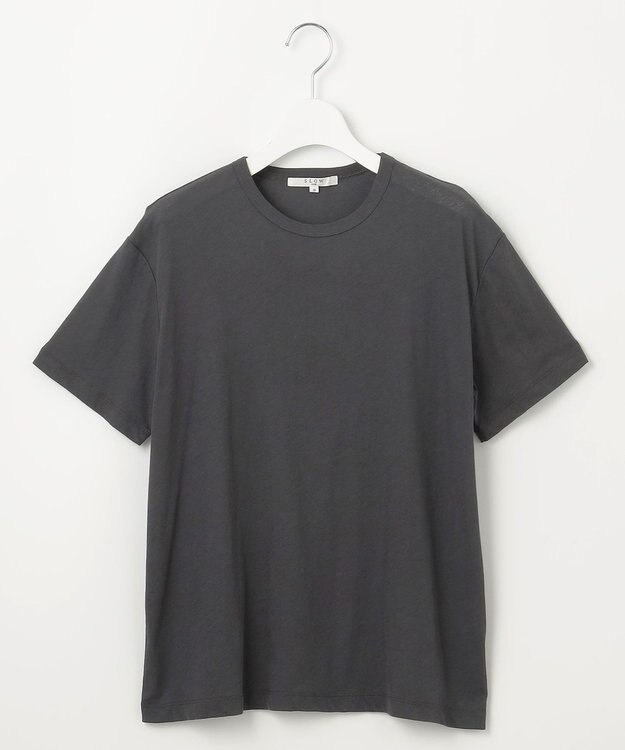 23区 【SLOW/WEB限定】シアーツイストシングルジャージー Tシャツ グレー系