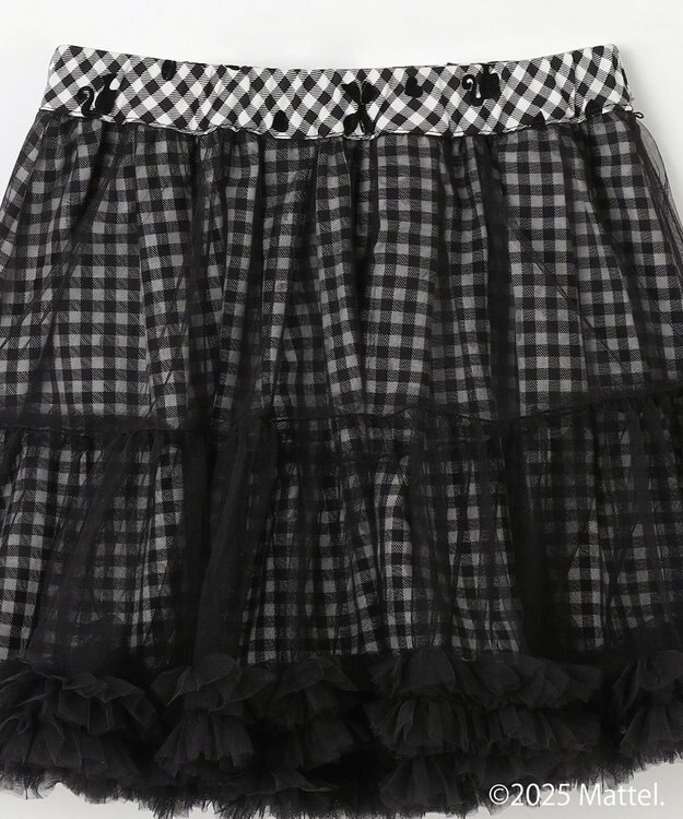 ANY KIDS 【Barbie(TM)】リバーシブルスカート ブラック