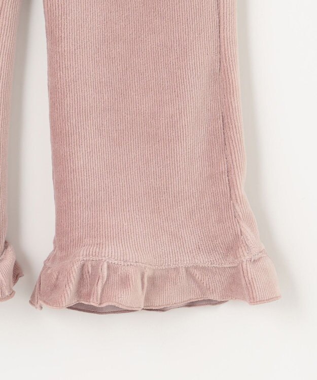 ANY KIDS カットコールフレアパンツ ピンクブラウン