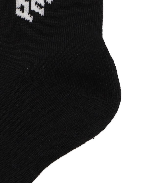 WEGO オーバルロゴデザインソックス ブラック
