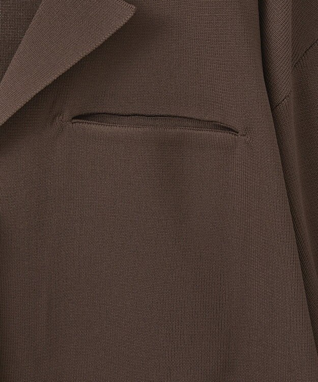 Green Parks ・ＥＬＥＮＣＡＲＥ　ＤＵＥ　ニットシングルジャケット Brown