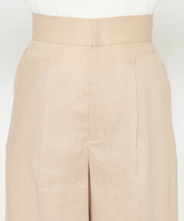 uncrave 【5周年企画・手洗い可】ライト リネン ワイドパンツ（uncrave STANDARD） ベージュ